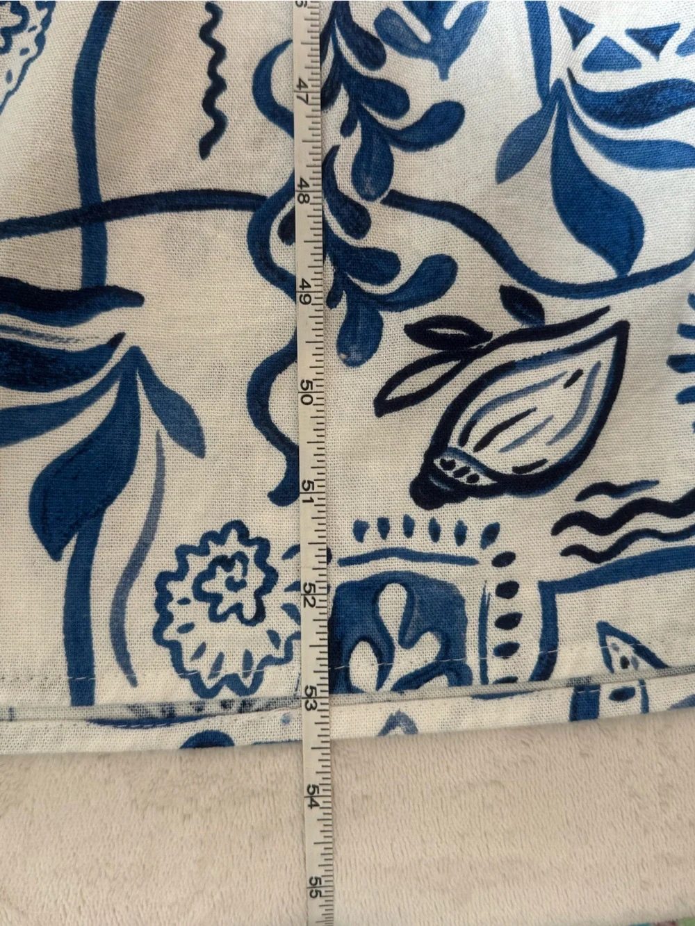 CeCe White and Blue Floral Patchwork Maxi Dress
